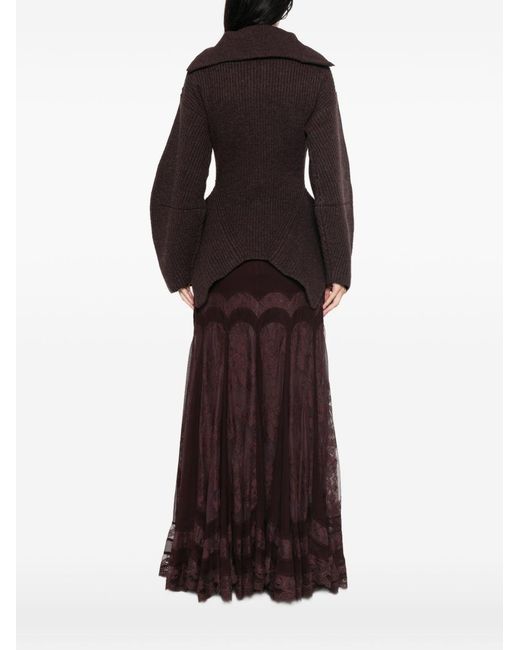 Zimmermann Brown Valiant Wool Sweater