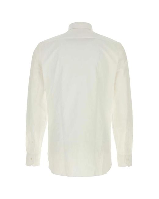 Zegna White 004-Shirts for men