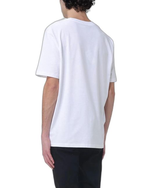 Balmain White Cotton T-Shirt for men