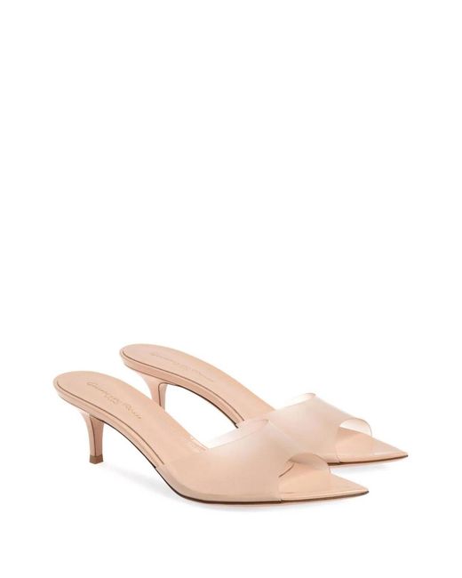 Gianvito Rossi Natural Open Toe Sandals
