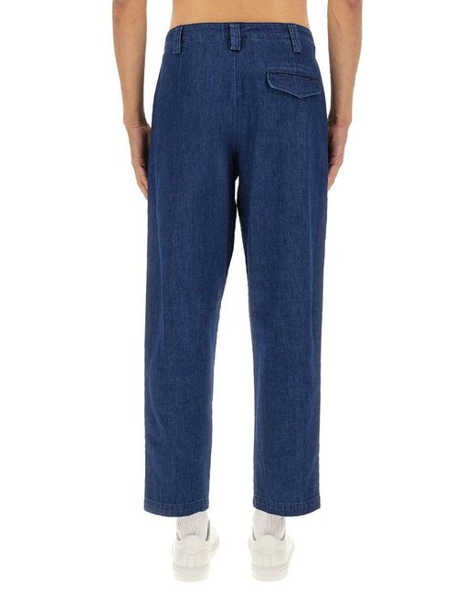A.P.C. Blue Pants "Renato" for men