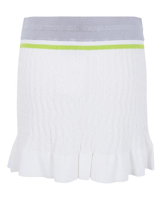Casablanca White "Tennis" Mini Skirt