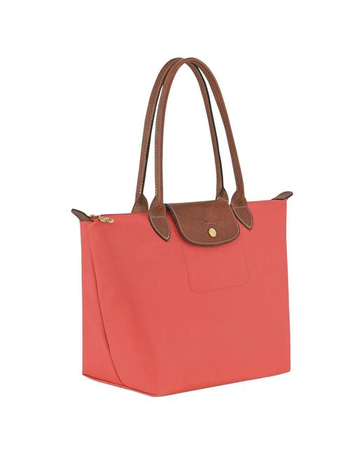 Longchamp Red Le Pliage Original Shoulder Bag