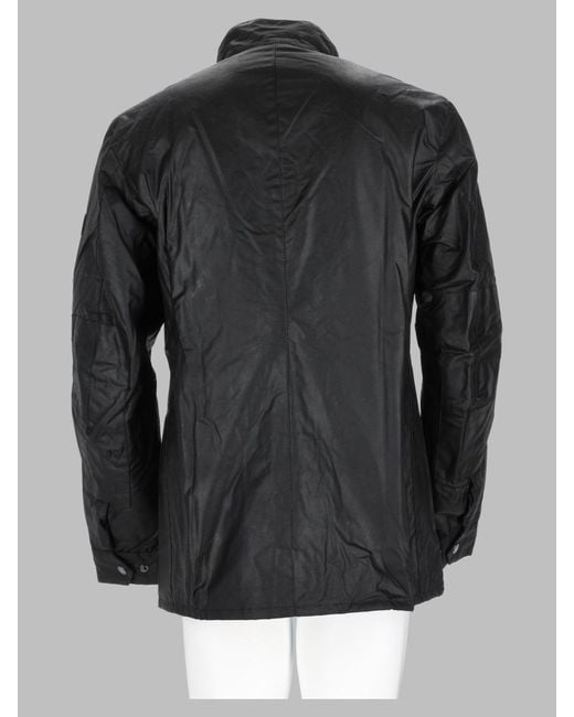 Barbour Black Giacca Cerata "Duke" for men