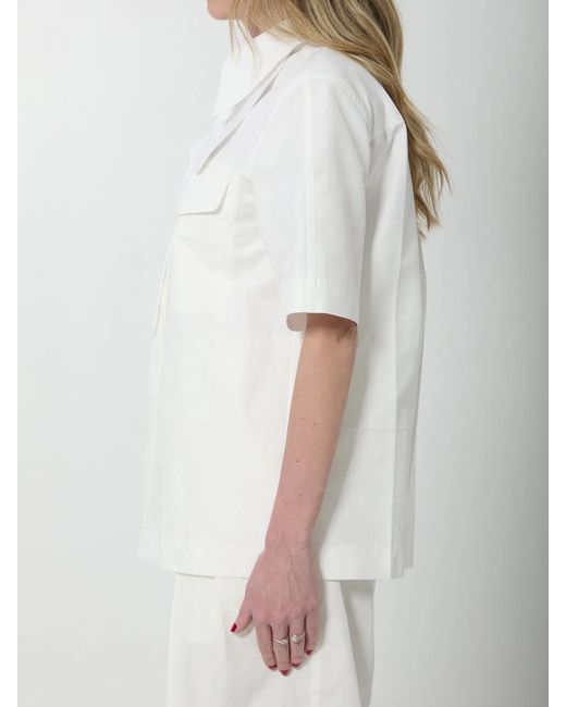 Bottega Veneta White Short Sleeve Shirt