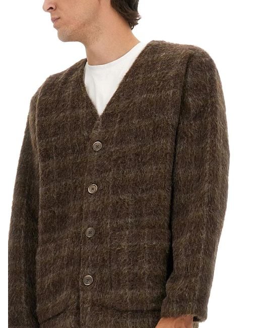 Our Legacy Brown Wool Blend Cardigan for men