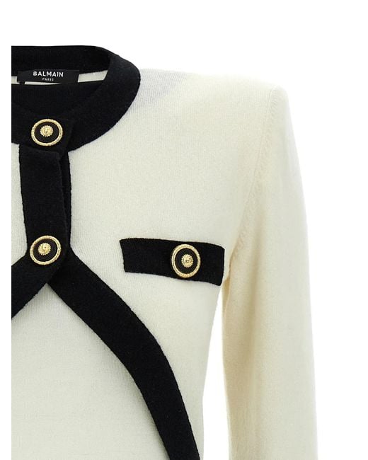 Balmain Black 'Filo Leone Catena' Dress
