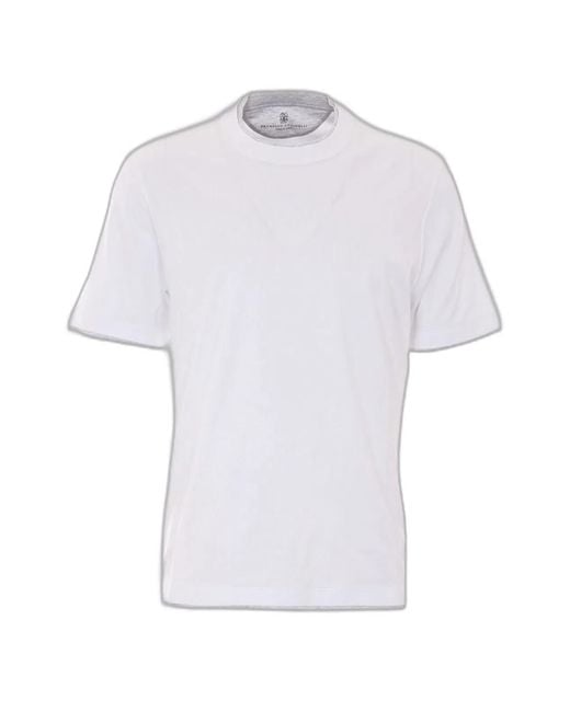 Brunello Cucinelli White T-Shirt for men