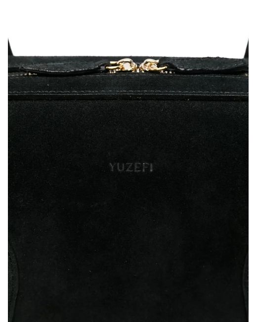 Yuzefi Black "Brioche Duffle" Bag