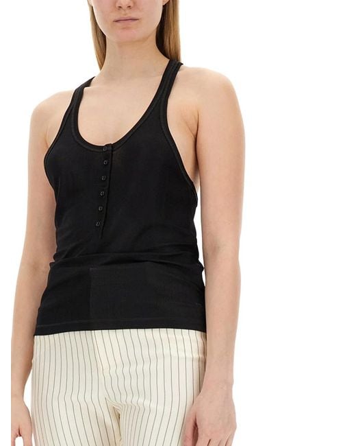 Tom Ford Black Jersey Tank Top