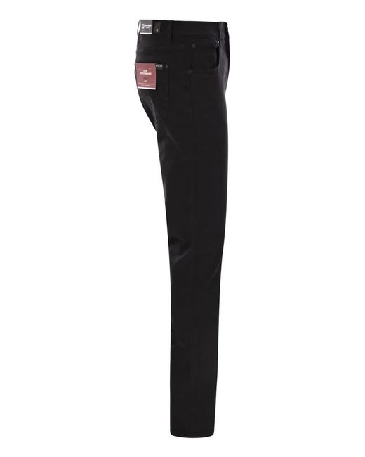 7 For All Mankind Black Slimmy Tapered for men