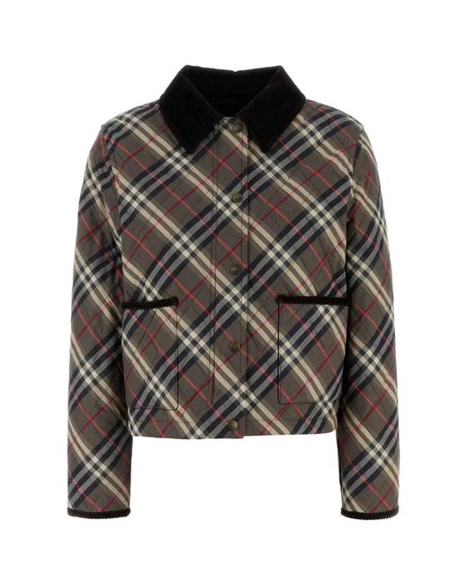 Burberry Black Embroidered Cotton Jacket