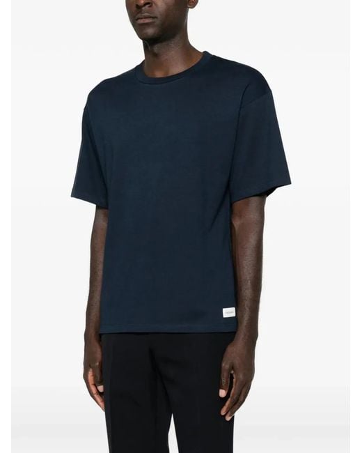 Saint Laurent Blue Loose-Fit T-Shirt for men