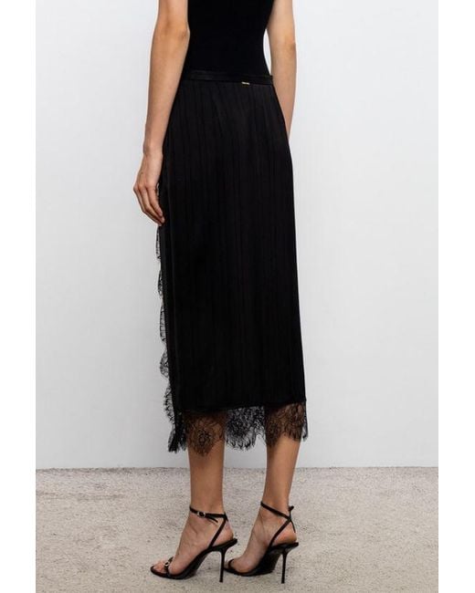Twinset Black Polyester Skirt