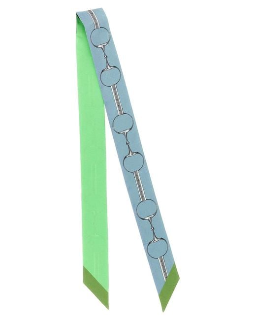 Gucci Green Double-Face Silk Ribbon