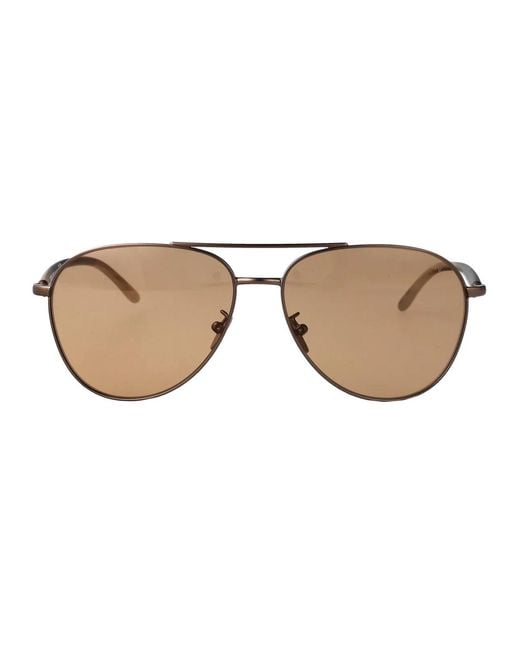 Giorgio Armani Brown Matte Steel Sunglasses