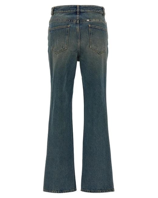Givenchy Blue Chain Jeans With Logo