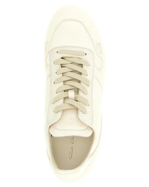 Rick Owens White 'Minimal Sneak' Sneakers for men
