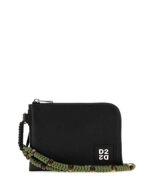 DSquared² Black Pouch for men