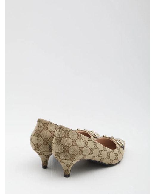 Gucci Natural Pumps With Horsebit