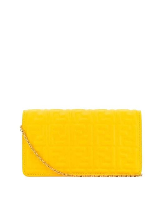 Fendi Yellow Wallet On Chain Nap Matisse Zu
