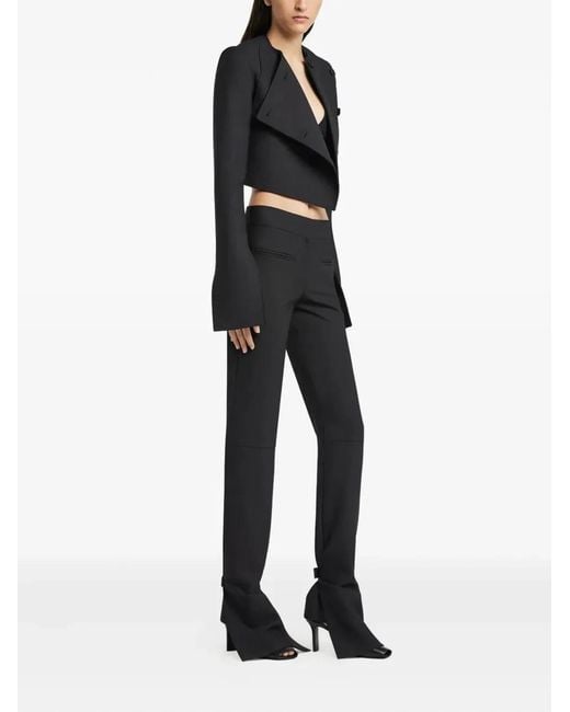 Courreges Black Courregès Askew Buttoned Jacket