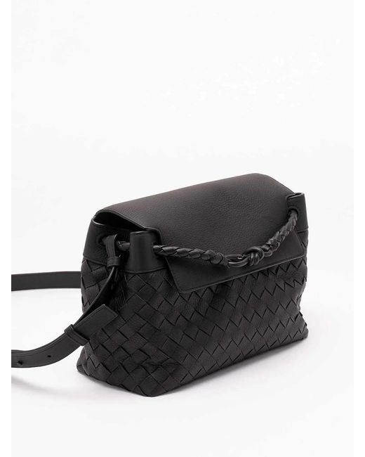 Bottega Veneta Black Small Andiamo Messenger for men