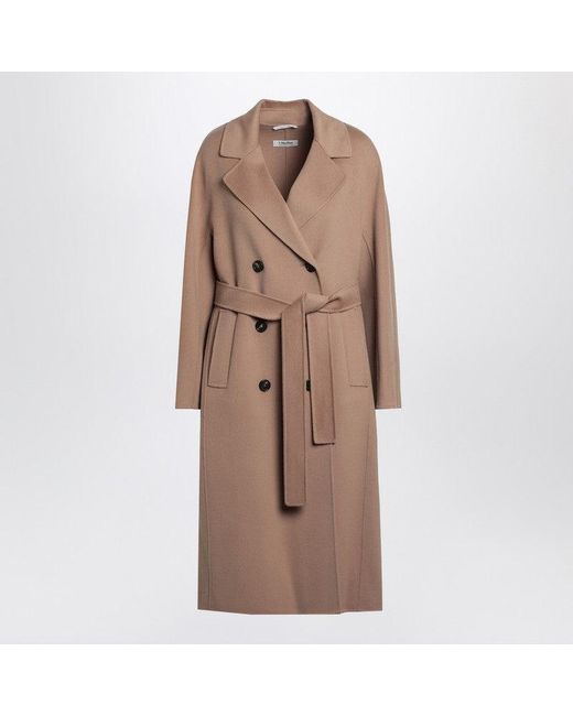 Max Mara Brown Double-Breasted Coat