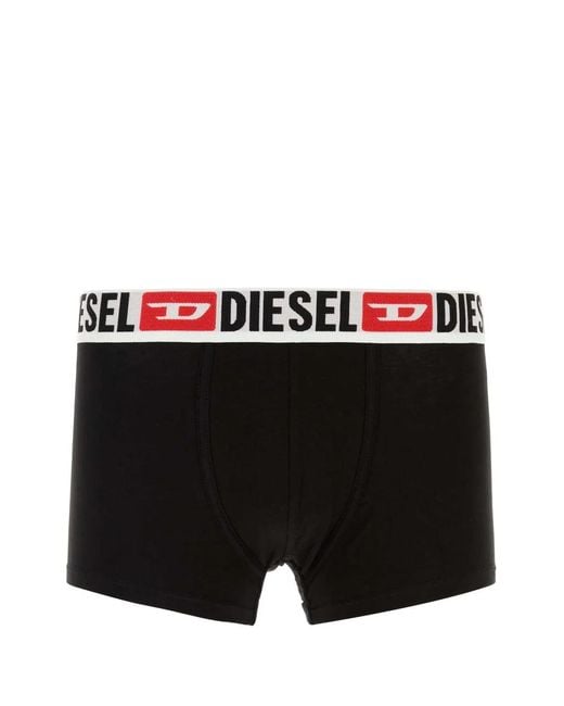 DIESEL Black Cotton Underwear for men