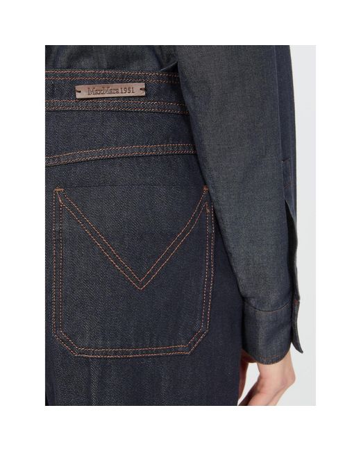 Max Mara Blue Mxmabbono Trouser