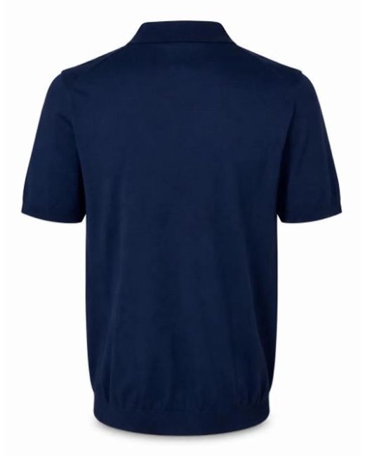 Devore Blue Polo Collar T-Shirts Polos for men