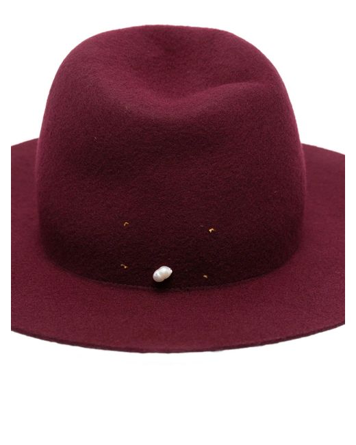 Forte_forte Red Rubis Wool Felt Hat