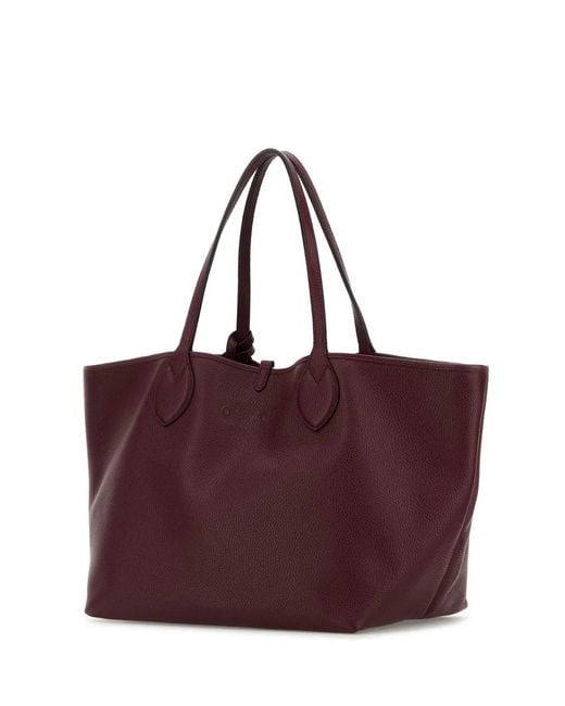 Gucci Purple Handbag Totissima Victory Calf