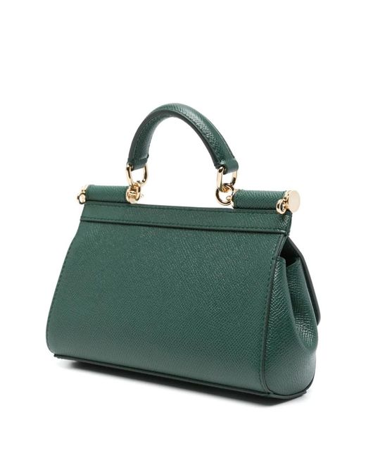 Dolce & Gabbana Green Dolce & Gabbana Small Sicily Handbag