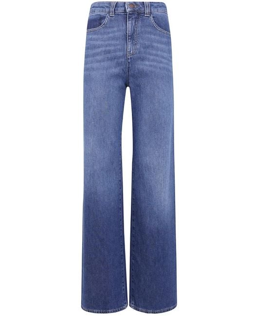 Emporio Armani Blue 5 Pockets Pants Jeans