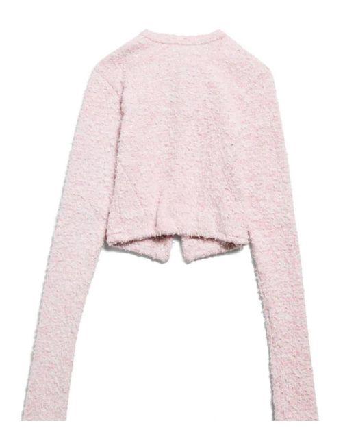 Balenciaga Pink Blush Cotton Blend Sweater