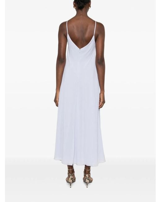 Emporio Armani Blue Lilac Polyester Dress