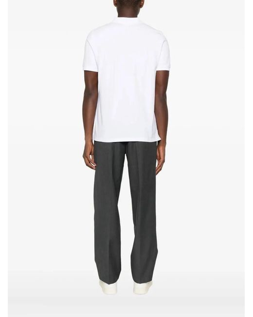 Maison Kitsuné White Maison Kitsuné Maison Kitsuné Fox Head Polo Shirt for men