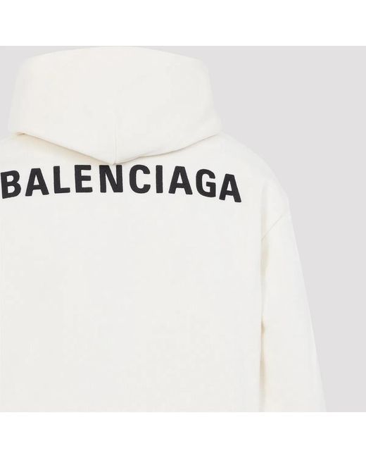 Balenciaga White Medium Fit Hoodie