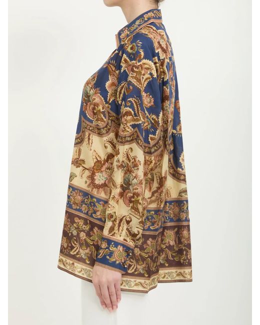 Zimmermann Blue Aster Relaxed Shirt