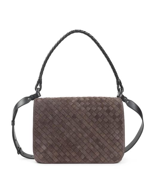 Bottega Veneta Brown Small Wing Intrecciato Shoulder Bag for men