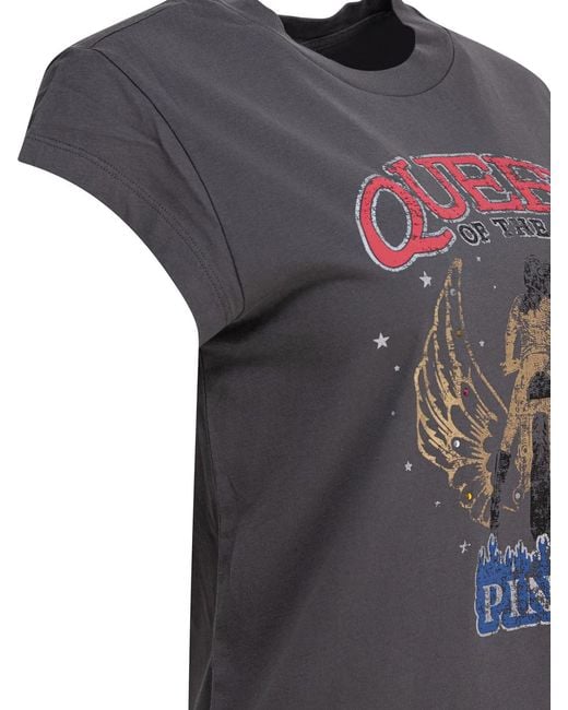 Pinko Gray Marrakech T Shirt