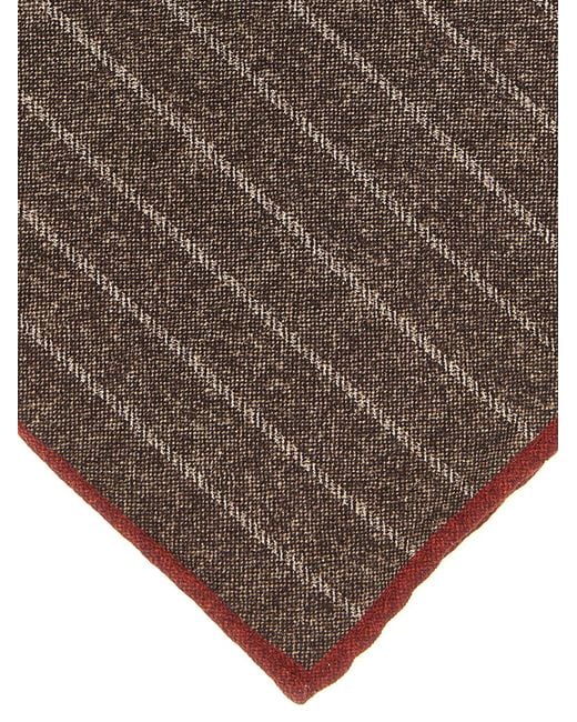 Brunello Cucinelli Brown Double-Face Pocket Clutch for men