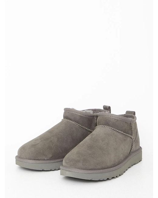 Ugg Gray Classic Ultra Mini