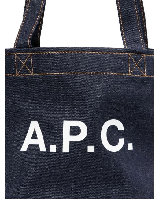 A.P.C. Blue Small Axel Tote