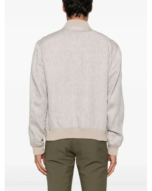 Fay White Linen Jacket for men