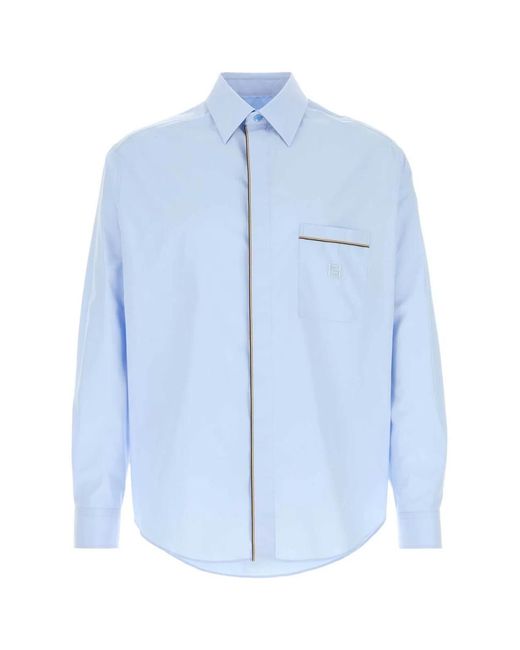 Fendi Blue Regular Shirt for men