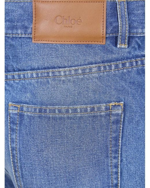 Chloé Blue Elephant Leg Jeans