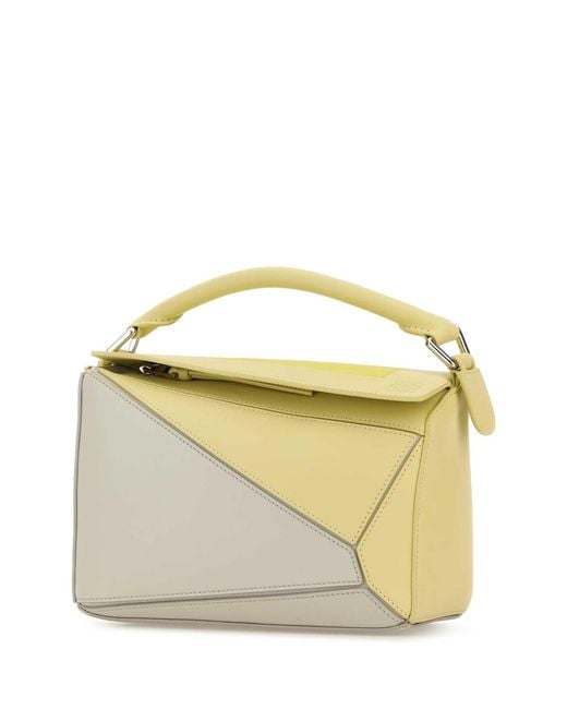 Loewe Metallic Leather X Josef And Anni Albers Small Puzzle Handbag