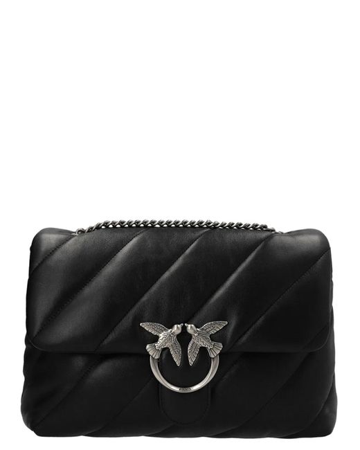 Pinko Black 'Classic Love Puff' Crossbody Bag
